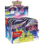 Pokemon Tin Kasse - 2024 Winter Scarlet & Violet: Paldean Fates Mini Tins Display - 10 Mini Tins! (20 Boosters)