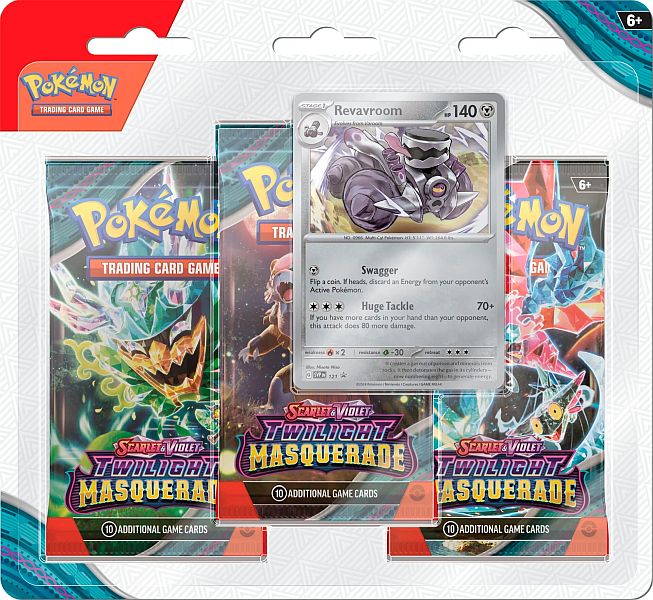 Pokemon Twilight Masquerade 3-Pack Blister: Revavroom