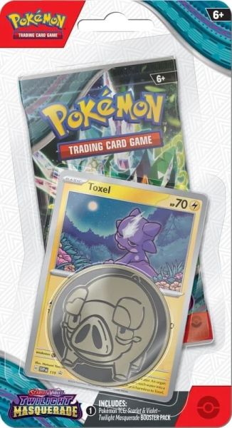 Pokemon Twilight Masquerade Checklane Blister: Toxel