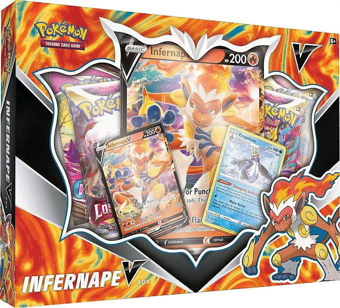 Pokemon V Box: Infernape V (2022) (4 Boosters)