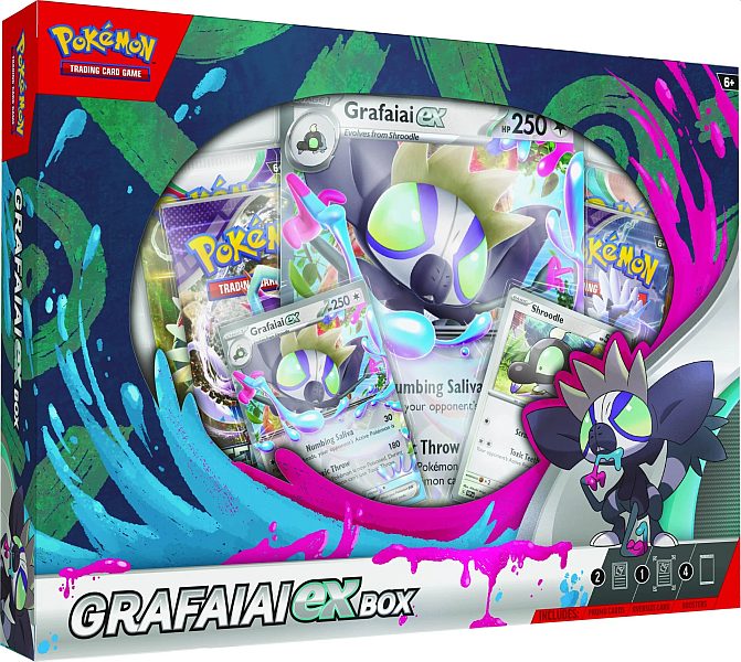 Pokemon ex Box: Grafaiai ex (2024) (4 Boosters)