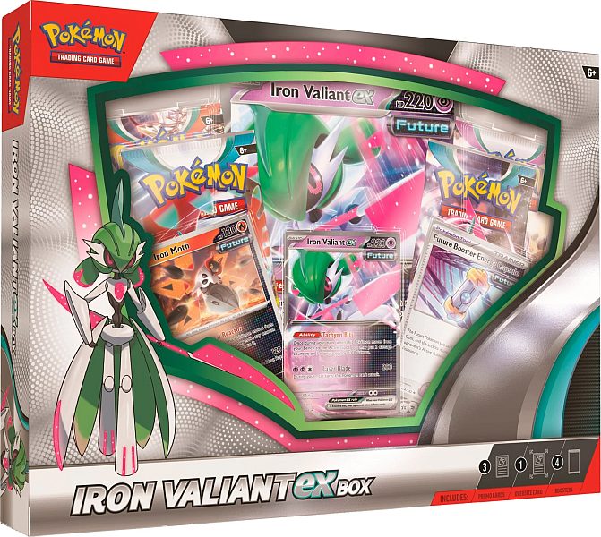 Pokemon ex Box: Iron Valiant ex (2023) (4 Boosters)