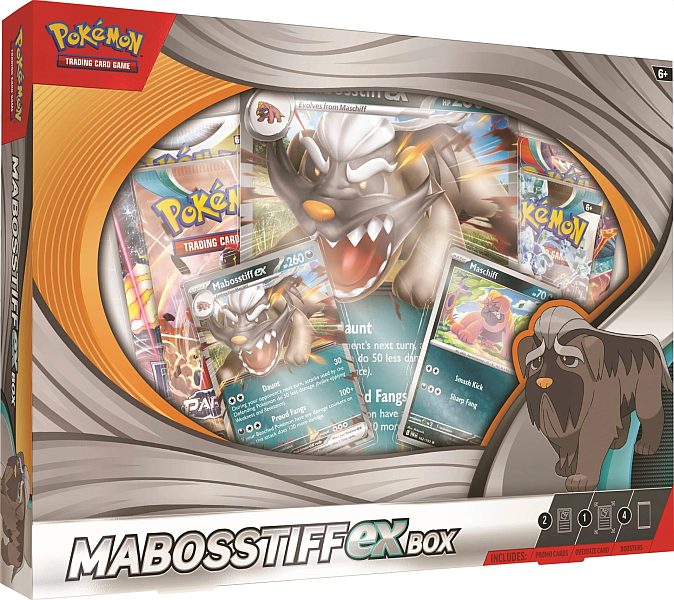 Pokemon ex Box: Mabosstiff ex (2024) (4 Boosters)