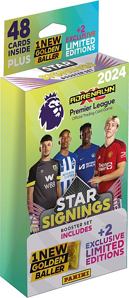 Premier League 2023/2024 - Star Signings Booster Set (Deck) - Blister med 40 kort + Limited Edition! - Fodboldkort