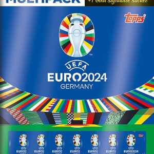 Topps Fodbold-Stickers/KlistermÃ¦rker: Euro 2024 - Multipack (42 Stickers)