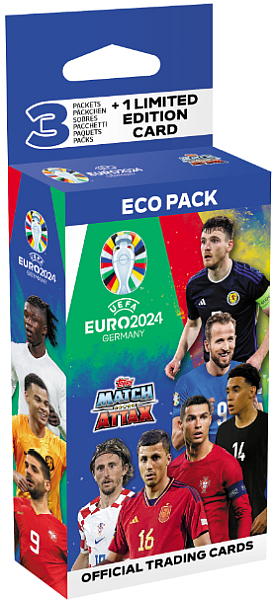 Topps Match Attax - Euro 2024 - Eco Pack (3 Boosters + 1 Limited Edition)