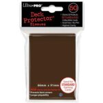 50 lommer - Ultra Pro - PRO-Gloss: Solid Brown (Brun) (HÃ¸j kvalitet) - Sleeves #84027