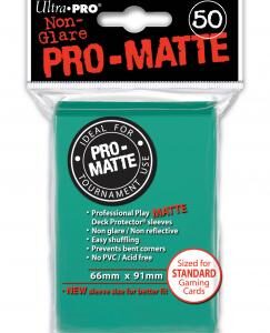 50 lommer - Ultra Pro - PRO-Matte: Aqua (HÃ¸j kvalitet) - Non-Glare - Professional Sleeves #84151