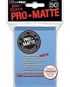 50 lommer - Ultra Pro - PRO-Matte: Light Blue (LyseblÃ¥) (HÃ¸j kvalitet) - Non-Glare - Professional Sleeves #84188