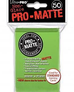 50 lommer - Ultra Pro - PRO-Matte: Lime Green (LysegrÃ¸nne) (HÃ¸j kvalitet) - Non-Glare - Professional Sleeves #84190