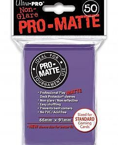 50 lommer - Ultra Pro - PRO-Matte: Purple (Lilla) (HÃ¸j kvalitet) - Non-Glare - Professional Sleeves #84187