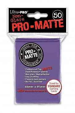 50 lommer - Ultra Pro - PRO-Matte: Purple (Lilla) (HÃ¸j kvalitet) - Non-Glare - Professional Sleeves #84187