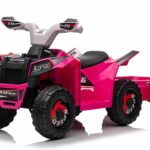 EL Børne ATV til børn med trailer 6V, Pink