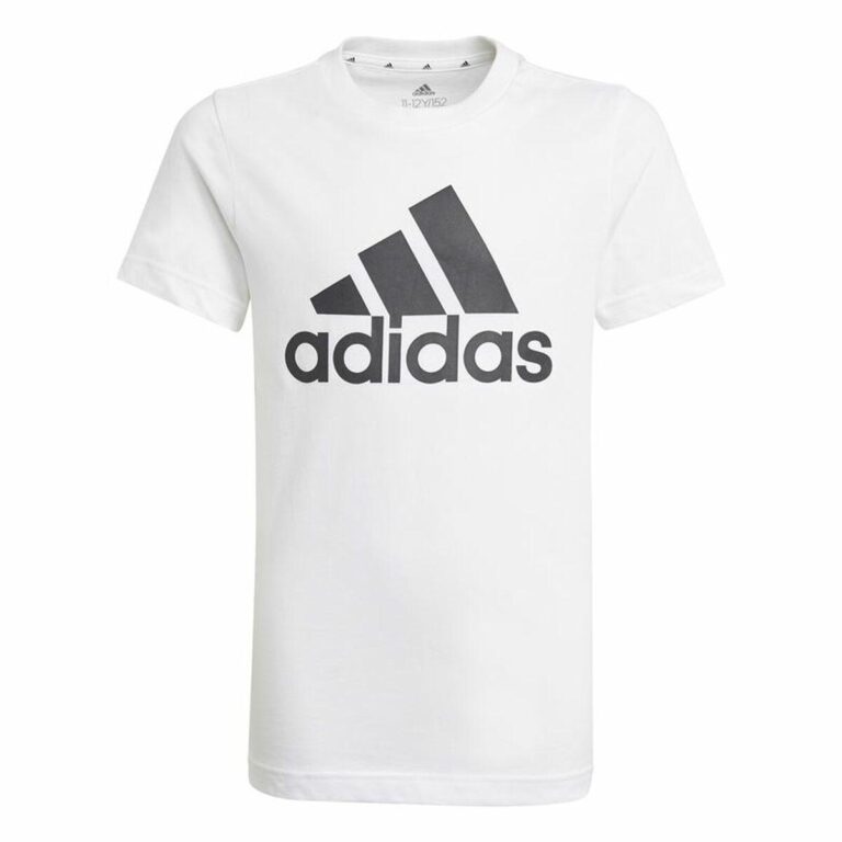 Kortærmet T-shirt Adidas Essentials Hvid 9-10 år