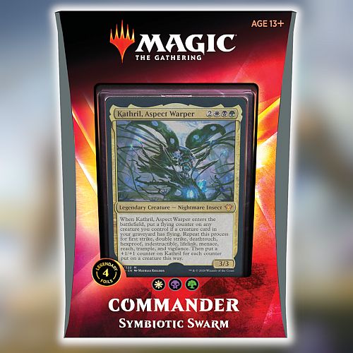 Magic Commander 2020 [EDH] (Ikoria: Lair of Behemoths) Multiplayer Deck: V3 - Symbiotic Swarm (Kathril, Aspect Warper) - 100 kort