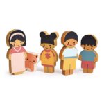 Mentari Doll house Figures - Family With Cat