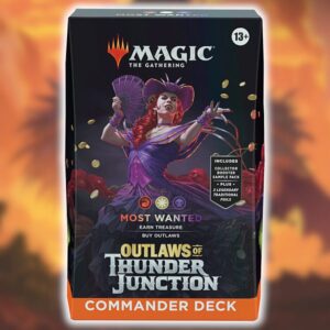 Outlaws of Thunder Junction - Commander [EDH] Multiplayer Magic Deck: V4 - Most Wanted - 100 kort