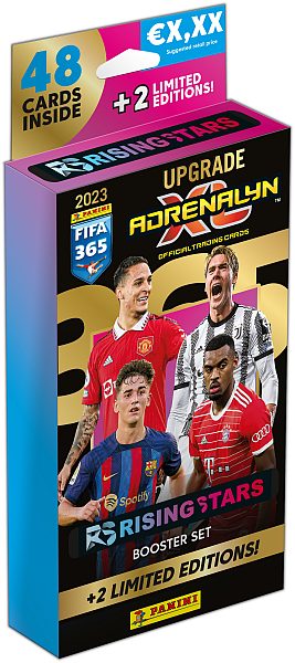 Panini Adrenalyn XL: FIFA 365 2023 Upgrade - Rising Stars Booster Set (Deck) - Blister med 48 kort + 2 Limited Edition