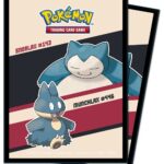 Pokemon - Snorlax & Munchlax - Deck Protector - 65 lommer - Ultra Pro Sleeves #15952