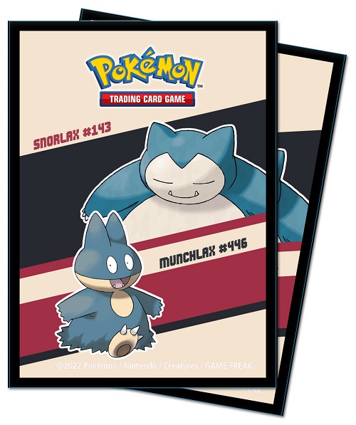 Pokemon - Snorlax & Munchlax - Deck Protector - 65 lommer - Ultra Pro Sleeves #15952