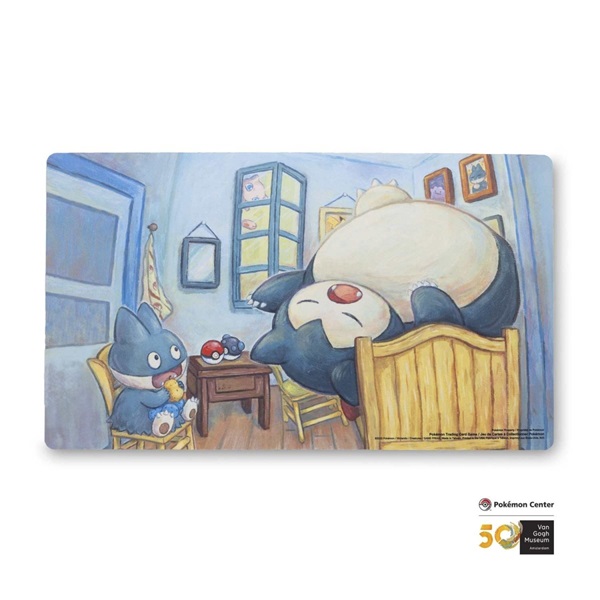 Pokemon SpillemÃ¥tte (Playmat) - PokÃ©mon Center x Van Gogh Museum: Munchlax & Snorlax Inspired By The Bedroom