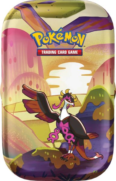 Pokemon Tin Kasse - 2024 Summer Scarlet & Violet: Shrouded Fable Mini Tin: Fezandipiti (2 Boosters & KlistermÃ¦rker)