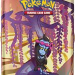 Pokemon Tin Kasse - 2024 Summer Scarlet & Violet: Shrouded Fable Mini Tin: Munkidori (2 Boosters & KlistermÃ¦rker)