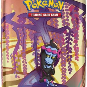 Pokemon Tin Kasse - 2024 Summer Scarlet & Violet: Shrouded Fable Mini Tin: Munkidori (2 Boosters & KlistermÃ¦rker)