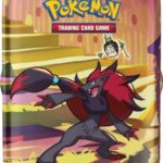 Pokemon Tin Kasse - 2024 Summer Scarlet & Violet: Shrouded Fable Mini Tin: Zoroark & Poltchageist (2 Boosters & KlistermÃ¦rker)