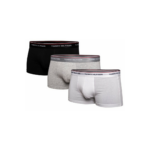 Tommy Hilfiger 3-pak boxershorts - sort/grå/hvid - WeDoBetter.dk