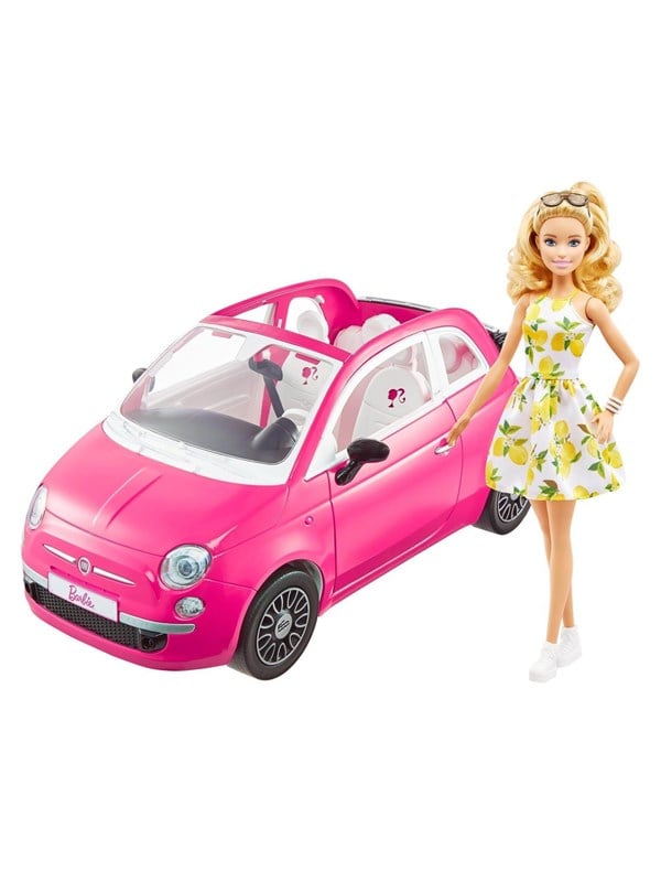 Barbie Fiat 500 Doll and Vehicle