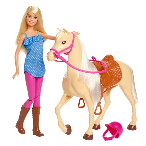 Barbie dukke og hest