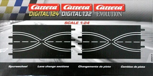 Carrera - Lane Change Sektion - 2 Dele - 1:32-1:24 - Analog - 20020517