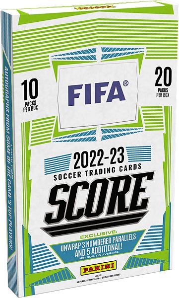 FIFA Score 2022/2023 - Hobby/Retail Booster Display - 1 Box med 20 Pakker - Panini Fodboldkort