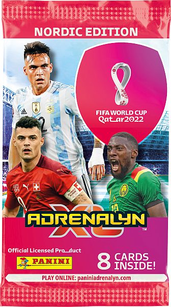 FIFA World Cup 2022 Qatar Nordic Edition - Booster Pakke - Fodboldkort Adrenalyn XL Booster Pack