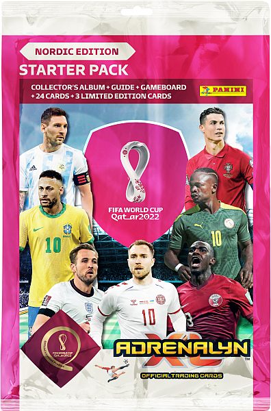 FIFA World Cup 2022 Qatar Nordic Edition - StartersÃ¦t - Mappe, Spilleplade, Guide, 3 Limited-kort & 3 Boosters