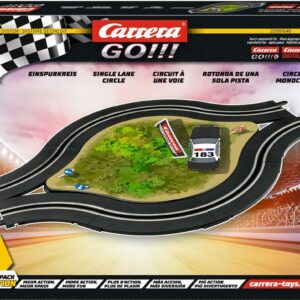 Go!!! Single Lane Circle With Deco 1:43, Analog - 20061648 - Carrera