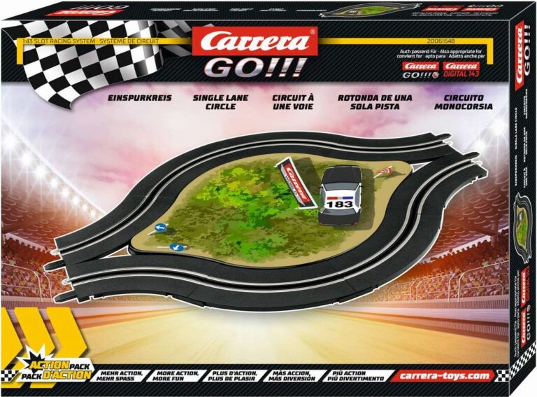 Go!!! Single Lane Circle With Deco 1:43, Analog - 20061648 - Carrera