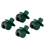 MODU 4x Swirly Wheels - 4-pak - Forest Green