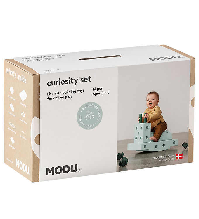 MODU Curiosity Sæt - 14 Dele - Ocean Mint/Forest Green