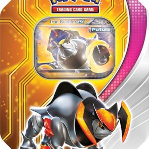 Pokemon Tin Kasse - 2024 Wave 3 Fall: Iron Boulder ex (Future Terrakion) - Paradox Destinies Collector's Tin Box (4 Boosters)