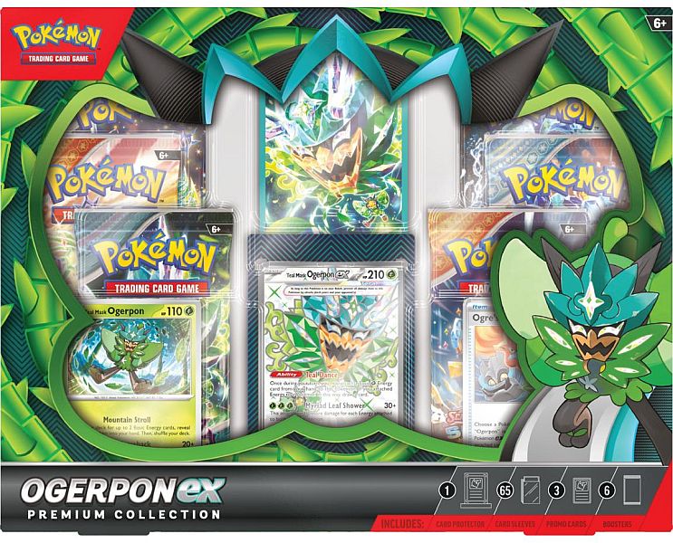 Pokemon ex Box: Ogerpon ex Premium Collection (2024) (6 Boosters)