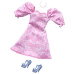 Barbie Fashions Pink Flower Dress