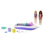 Barbie Mermaid Power Dolls & Boat Playset