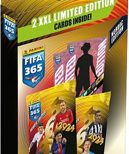 Panini Adrenalyn XL: FIFA 365 2024 Nordic Edition - XXL Maxi Blister - 3 Boosters, 2 Limited-Kort og 2 XXL Limited-Kort