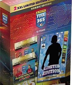 Panini Adrenalyn XL: FIFA 365 2025 Nordic Edition - XXL Maxi Blister - 3 Boosters, 2 Limited-Kort og 2 XXL Limited-Kort