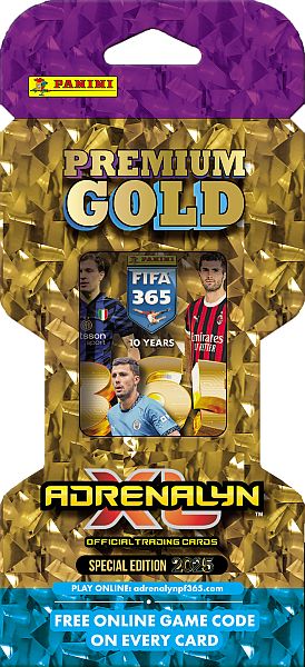 Panini Adrenalyn XL: FIFA 365 2025 Special Edition - Premium Gold Blister Pakke - Booster Pack