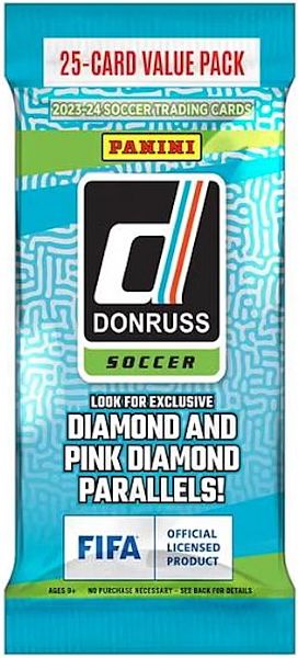 Panini Donruss Soccer 2023-24 - Value Pack (Fat Pack) Booster Pakke - Panini Fodboldkort Booster Pack