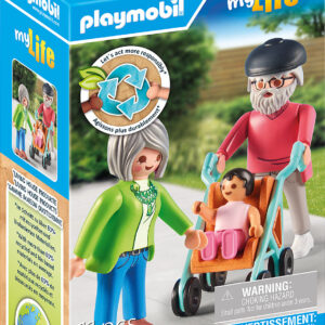 Playmobil - Grandparents With Baby (71613)