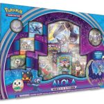 Pokemon Alola Collection Box: Lunala - 5 Boosters, Alola Starters, Figur og Oversize Legendary GX